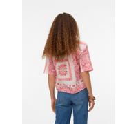 VERO MODA Chemisier 'VMMILAN OMIA' rouge / blanc, Taille L