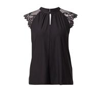 Vero Moda Femme Vmmilla SL Lace Tee GA Noos Haut, Noir, S EU