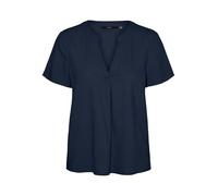 VERO MODA Vmmymilo SS V-Neck Top WVN GA Noos, Blazer Bleu Marine, M Femmes