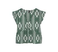 VERO MODA Chemisier 'VMMYMILO' vert / blanc, Taille L