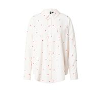 VERO MODA Chemisier 'VMNORA' beige / rouge / blanc, Taille L