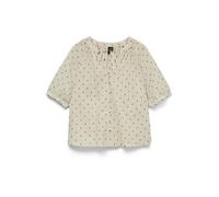 VERO MODA Chemisier 'VMPRETTY' beige / noir, Taille S