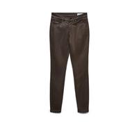 VERO MODA Coated Pants Vmflash Mr Pantalon Skinny Enduit Noos, Gâteau au Chocolat, M / 34L Femmes