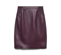 VERO MODA Coated Skirt Vmbuttersia Noos Jupe enduite HW, Vin, XS Femmes