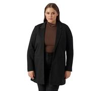 VERO MODA CURVE Femme Vmverina Long Noos Blazer, Noir, 52 Grande Taille EU