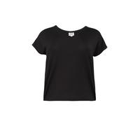 VERO MODA CURVE Vmaya SS V-Neck Tee VMA Noos Curve T-Shirt, Noir, S Femme