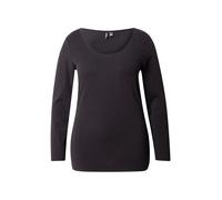 Vero Moda Curve VMPAXI LS Soft U-Neck - S Curve Noos, Col en U Femme, Black, L-48/50
