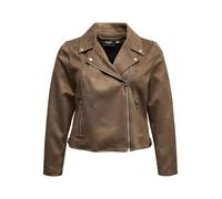 VERO MODA CURVE Veste Courte Vmcjose Noos Cur-Veste Courte, Copeaux de Chocolat, Numeric_52 Femme