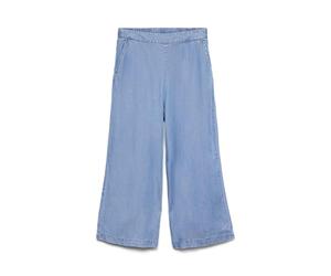 VERO MODA Damen Culotte Hose mit elastischem Bund und weitem Bein Femmes Pantalon Culotte Taille élastique Jambes Larges