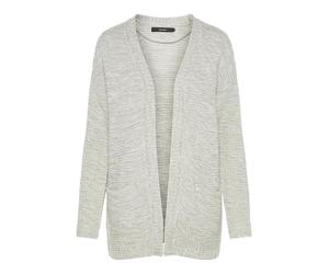 VERO MODA Damen Vmno Name Ls Cardigan Noos Strickjacke, Light Grey Melange, S EU