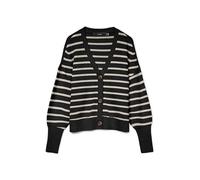 Vero Moda Femme Cardigan Vmlea Ls V-neck Cuff Cardigan Noos, Noir, S
