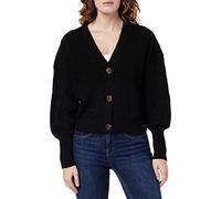 Vero Moda Femme Cardigan Vmlea Ls V-neck Cuff Cardigan Noos, Noir, XL