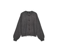 VERO MODA Femme O-Neck Vmlea Noos Cardigan À Col Rond, Gris, M EU