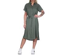 Vero Moda Femme Robe Vmbumpy Ss Calf Shirt Dress Noos, Laurel Wreath, M