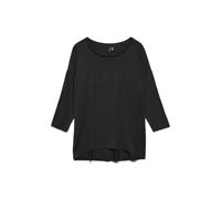 VERO MODA Femme Top Vmava JRS GA Noos Haut 3/4, Noir, XL EU