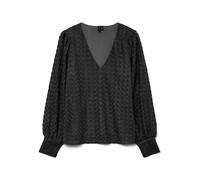 Vero Moda Femme V-Neck Lace Top Vmbecca JRS Noos Haut en Dentelle À Col V, Noir, S EU