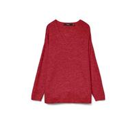 Vero Moda Femme V-Neck Vmcrewlefile Blouse Noos À Col en V, Karanda Red, M EU