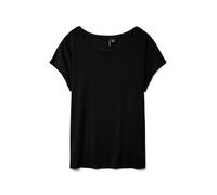 Vero Moda Femme Vmava Plain Top Gajrs Noos T-Shirt, Noir, S EU