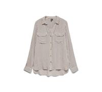 Vero Moda Femme Vmbumpy L/S T-Shirt New WVN Noos Blouse, Lentilles Brunes, XL EU