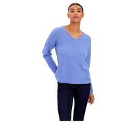 VERO MODA Femme Vmcrewlefile Ls V-Neck Blouse Noos Sweater, Jacaranda/Détail : Mélangé, M EU