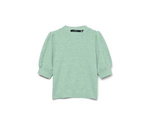 Vero Moda Femme Vmdoffy 2/4 O-Neck Pullover GA Noos, Œuf D'oiseau Vert/Détail : Mélangé, XS EU