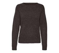 Vero Moda VMDOFFY LS O-Neck Blouse GA Noos 10201022 pour Femme, Détails du gâteau au Chocolat, XS