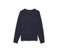 VERO MODA Femme Vmdoffy Ls Blouse Col Rond GA Noos Sweater, Navy Blazer/Detail:w. Black Melange, XL EU