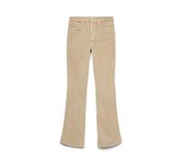 Vero Moda Flash Flared Fit Corduroy Jeans Beige 30 / 32 Femme