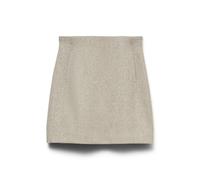 VERO MODA Femme Vmfortuneallison Hw GA Noos Courte Mini Jupe, Silver Mink/Détail : Chiné, S EU