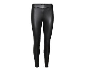 VERO MODA Femme Vmgana Mw Pl Noos Leggings, Noir, M / 30L EU