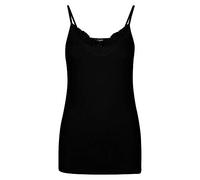 VERO MODA Femme Vminge Lace Singlet Noos Haut en Dentelle, Noir, XXL EU