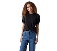 VERO MODA Femme Vmkerry 2/4 O-Neck Top VMA JRS Noos T-Shirt, Noir, S EU