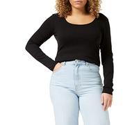 Vero Moda Femme Vmmaxi My Soft Short U-neck Ga T Shirt Manches Longues, Noir (Black Black), M EU