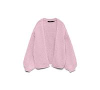 VERO MODA Femme Vmmaybe Ls Open Cardigan Noos, Rose/Motif Parfait, L EU