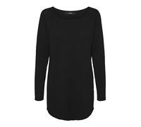 Vero Moda Femme Vmnellie Glory Long Blouse Noos Pull, Noir (Black Black), M EU