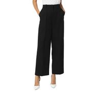 VERO MODA Femme Vmnila MW Ample pour Papa Noos Pantalon en Tissu, Noir, 42W / 32L EU