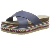 VERO MODA Femme Vmrio Leather Sandal Mules, Bleu Regatta, 36 EU