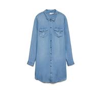 Vero Moda – Robe-chemise courte VMSilla – Bleu denim – Taille M (EU 38)