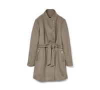 Vero Moda Femme Vmtwodope Belt 3/4 Wool Jacket Ga Noos Manteau, Silver Mink/Detail:melange, M EU