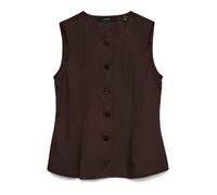 Vero Moda Selma Waistcoat Sleeveless Blouse Marron XS Femme