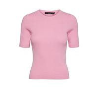 Vero Moda Haut côtelé Vmgold à col Rond et Dos Ouvert Sweater, Bonbon, L Femme