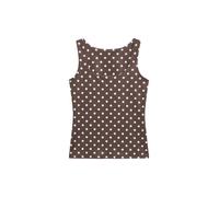 VERO MODA Haut 'VMMillion' chocolat / blanc, Taille L