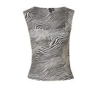 VERO MODA Haut 'VMMillion' crème / noir, Taille XL