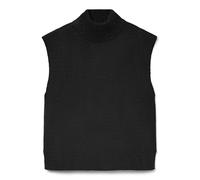 VERO MODA Highneck Vmwow SL High Neck Vest, Noir, S Femme