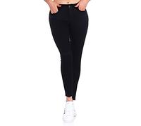 Vero Moda Jean pour Femme Seven Shape Up 10183384 Noir Xxl/34, XXL