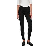 VERO MODA Jean Slim Vmseven Taille Moyenne Slim Fit Jeans Black XXL 32 Black XXL / L32