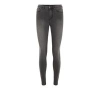 Vero Moda Jean Tanya – taille normale, coupe slim avec passepoil – Gris S/30 Femme