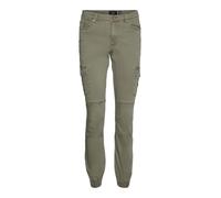 Pantalon cargo femme - VERO MODA - Mivy - Vert bouteille - Coupe cargo