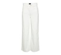 Vero Moda Jeans Vmkathy SHR Wide CLR pour Femme, Blanche-Neige, 25 W/30 L