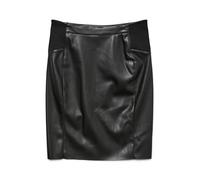 Vero Moda Buttersia Hw Coated Noos Skirt Noir S Femme